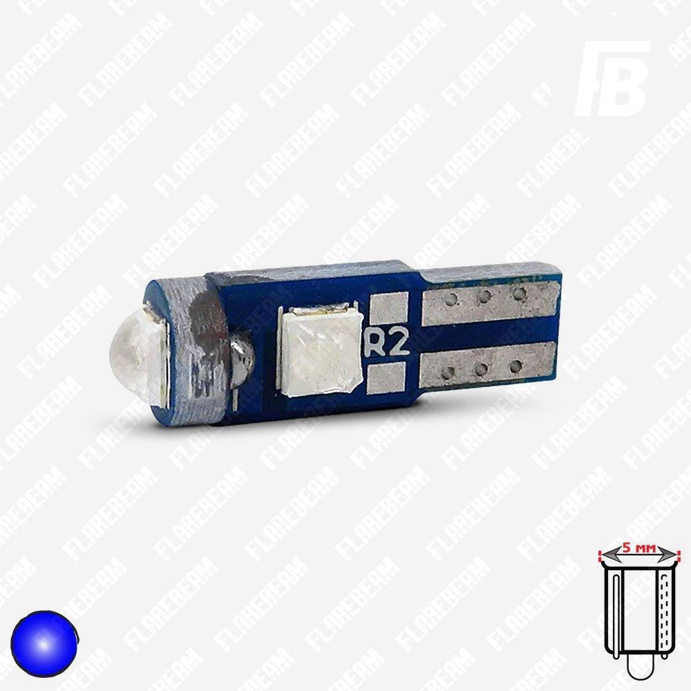 

Лампа LED цоколь T5 (W1.2W, бесцокольная), 12 В, SMD 3030*03 (синий)