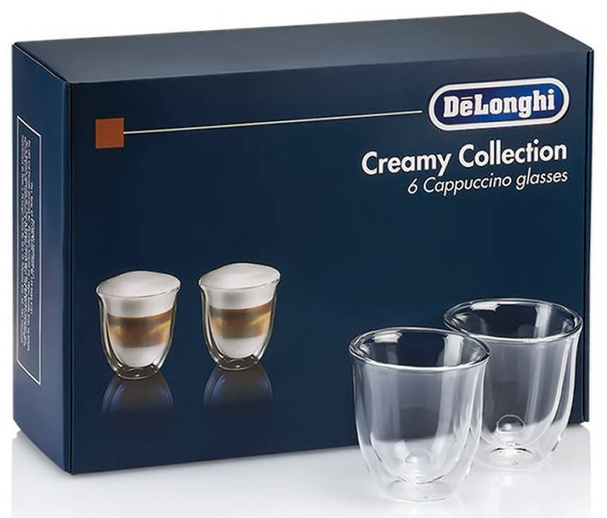 

Набор стаканов DeLonghi Cappuccino 190 мл 6шт, Прозрачный
