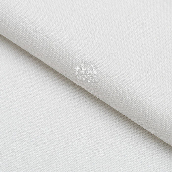 

Лён однотонный белого цвета, ширина 140 см, Белый