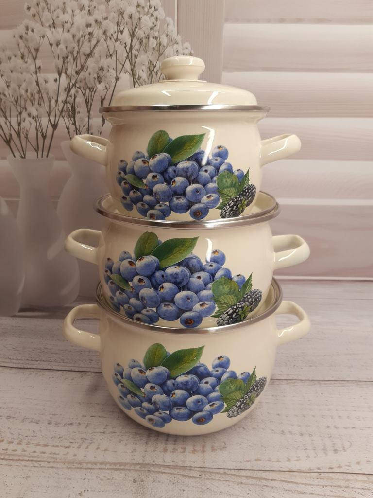 

Набір посуду 928 Лохина (молочна)/1,5л./2,5л./3,5л.