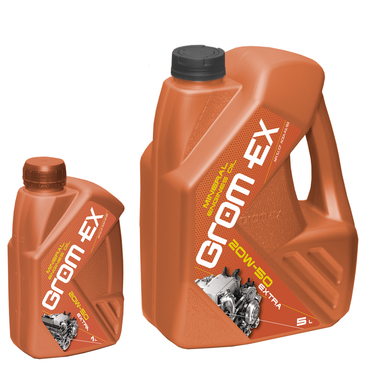 

Масло моторное GROM-EX EXTRA 20W50 SL/CF кан.1л