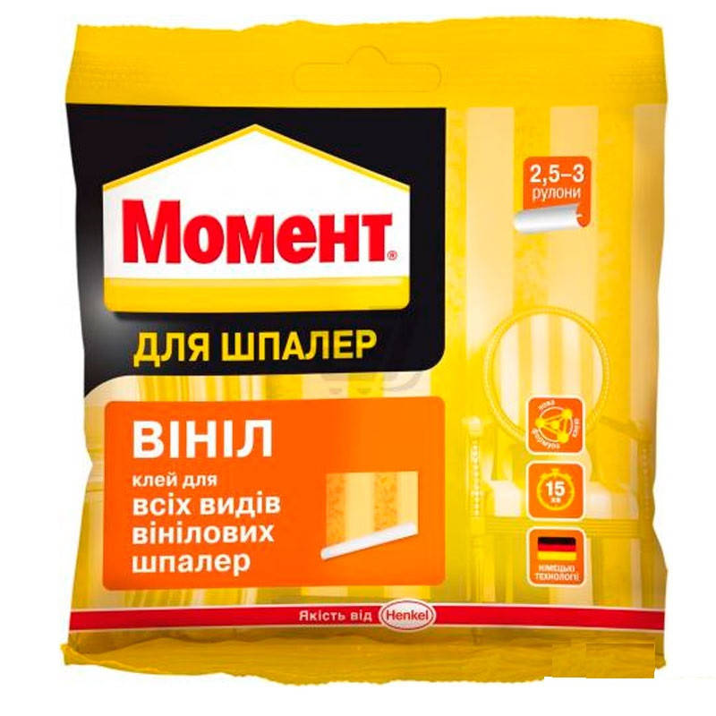 

Виниловый клей для обоев Момент Винил 95 гр без запаха, с антигрибковыми добавками