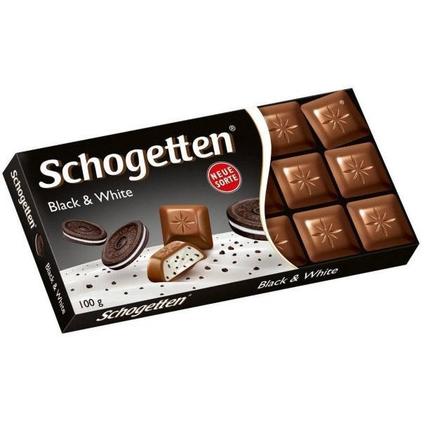

Шоколад Schogetten Black & White 100г