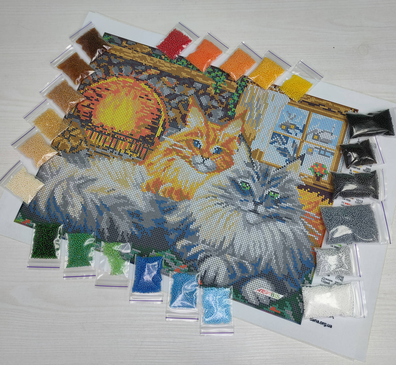 

Набор для вишивки бисером, "Возле камина"