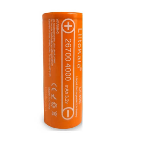 

Аккумулятор LiitoKala Lii 40E 26700 4000mAh LiFePo4 30A Оранжевый