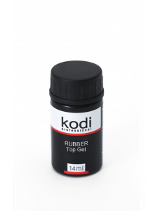 

Rubber Top - каучуковое верхнее покрытие (топ/финиш) для гель лака, 14 мл Kodi