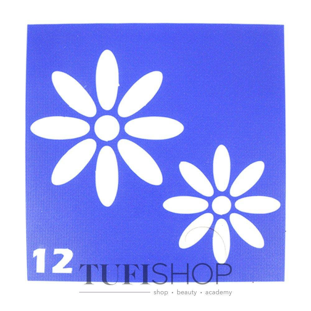 

Трафарет для тату №12 YRE ромашки