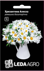 

Семена хризантемы Аляска, 0,4 гр., ромашка многолетняя