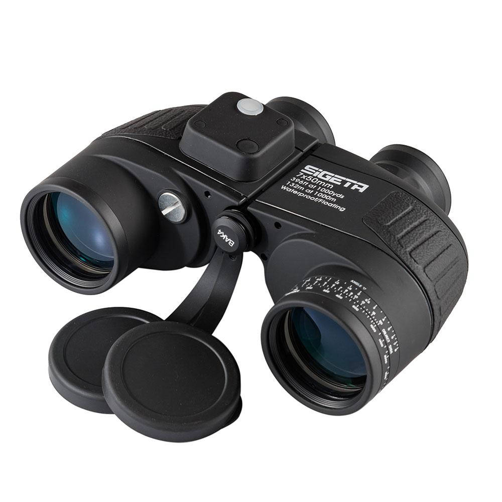 

Морской бинокль SIGETA Admiral 7x50 (Black) floating/compass/reticle, Черный
