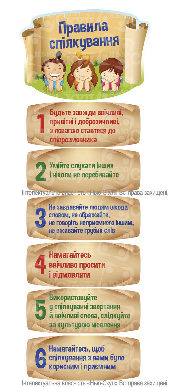 

Правила спілкування