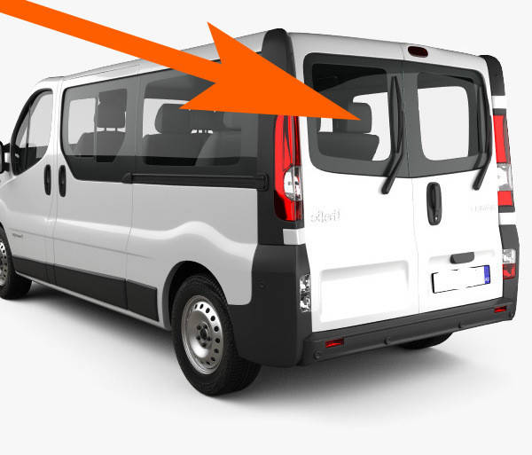 

Заднее стекло левая распашонка без подогрева Opel Vivaro (2001-2013)
