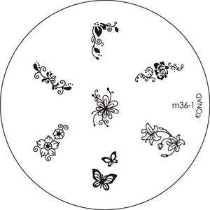 

Диск для стемпинга KONAD (трафарет) М 36-1