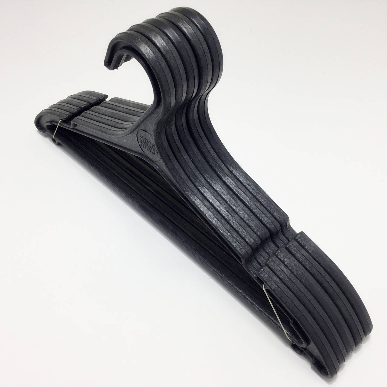 

Тремпеля плечики для одежды пластмассовые чёрного цвета, 5 штук, Черный