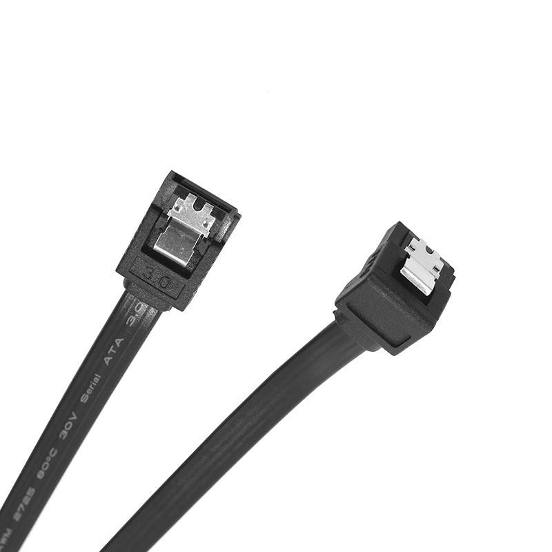 

Кабель передачи данных SATA с защелкой Black переходник для передачи данных внутренних жестких дисков, Черный