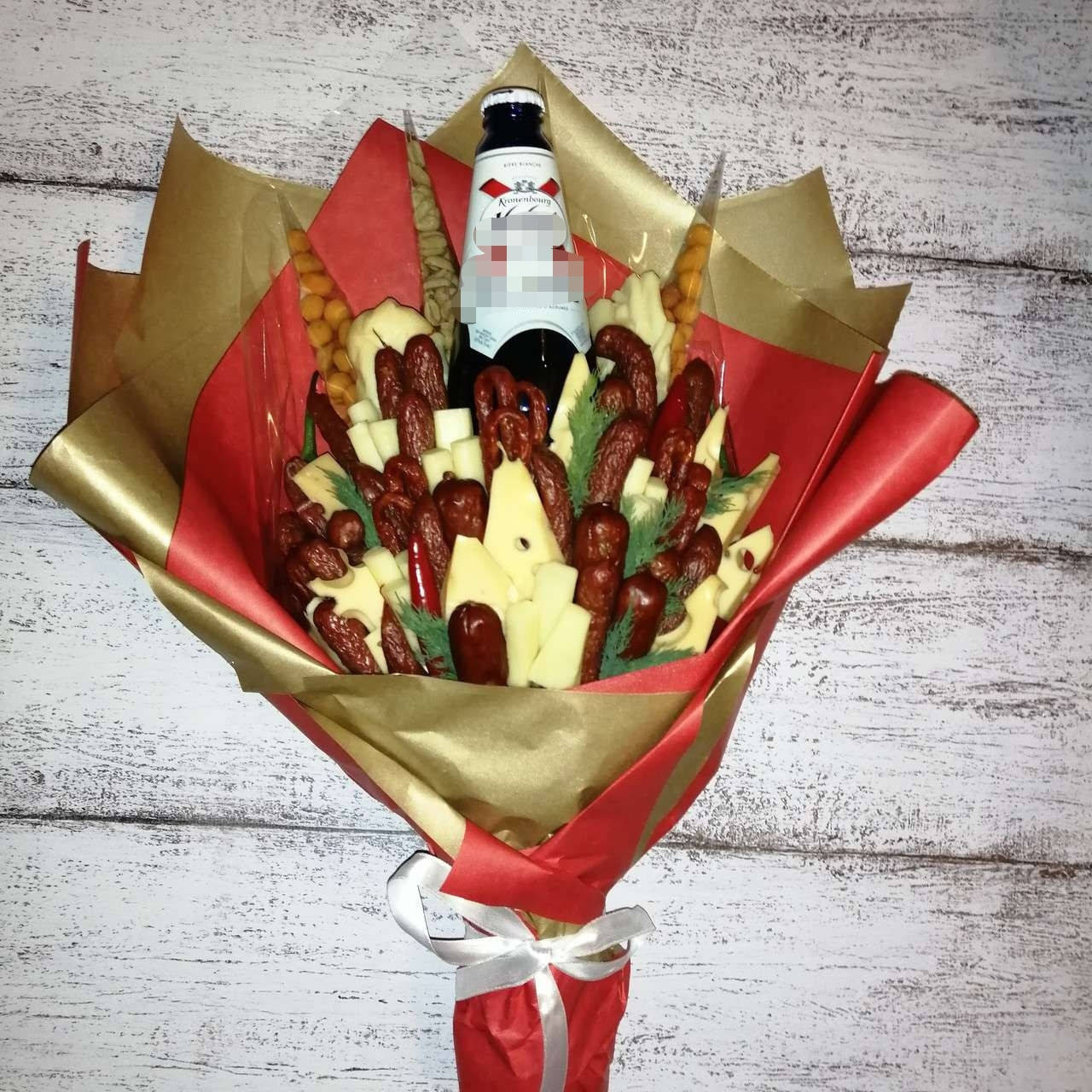 

Съедобный поздравительный подарочный букет для мужчины женщины подарок