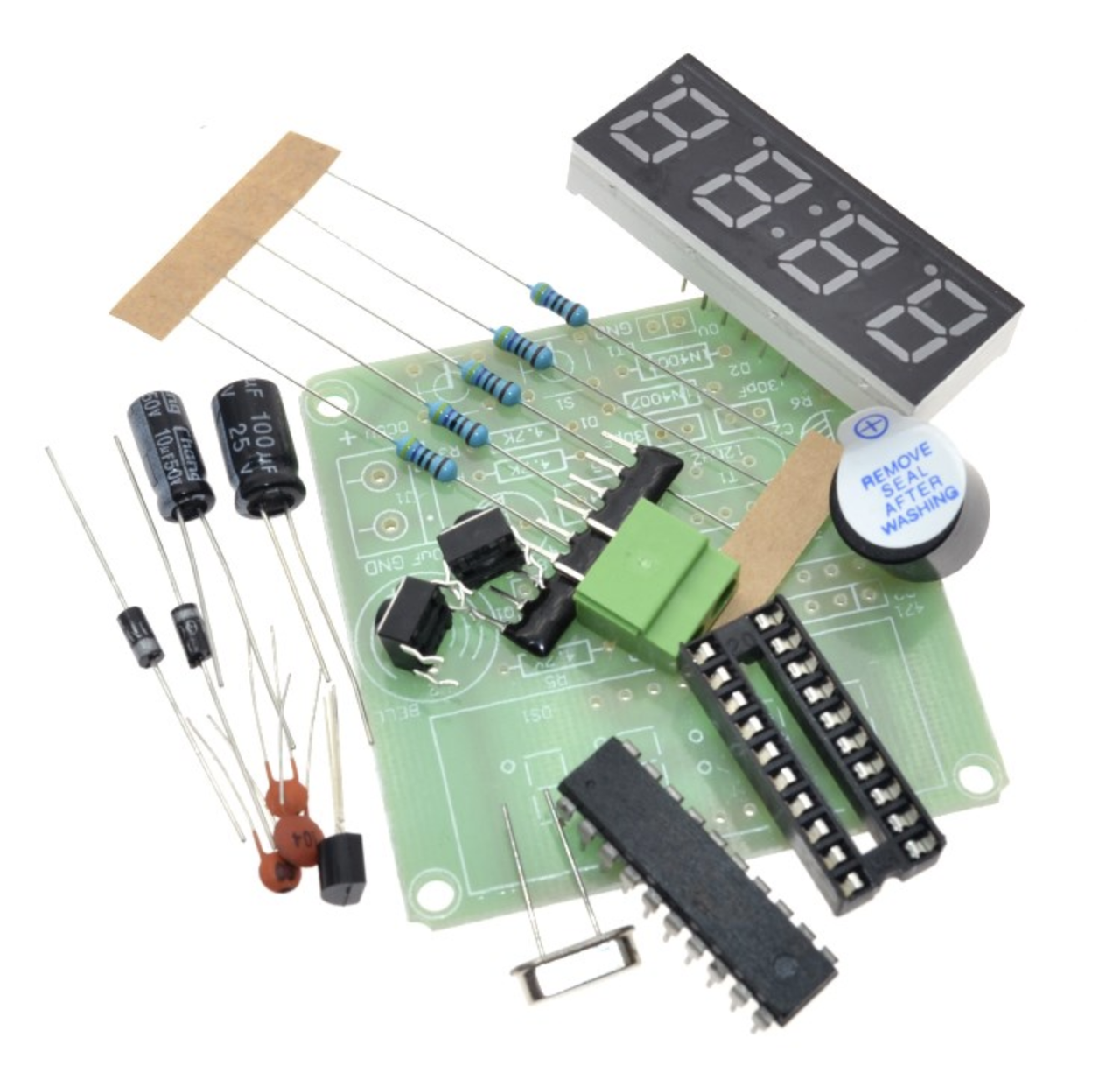 

AT89C2051 часы электронные DIY набор
