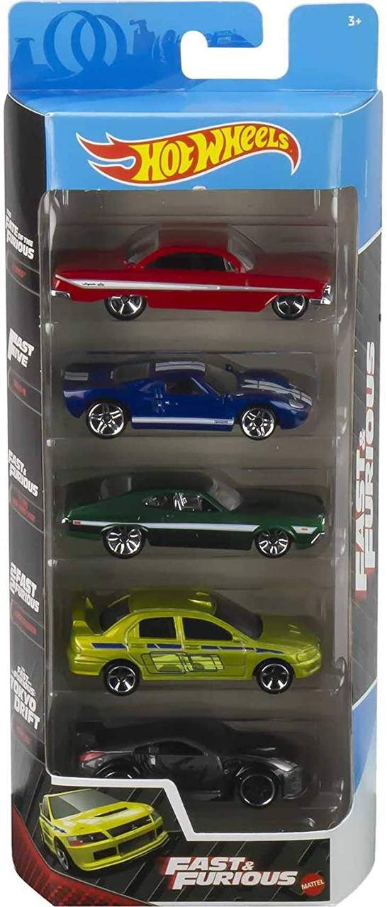 

Коллекционный набор машинок Hot Wheels Fast & Furious Форсаж 5 шт. (GWW93), Разные цвета