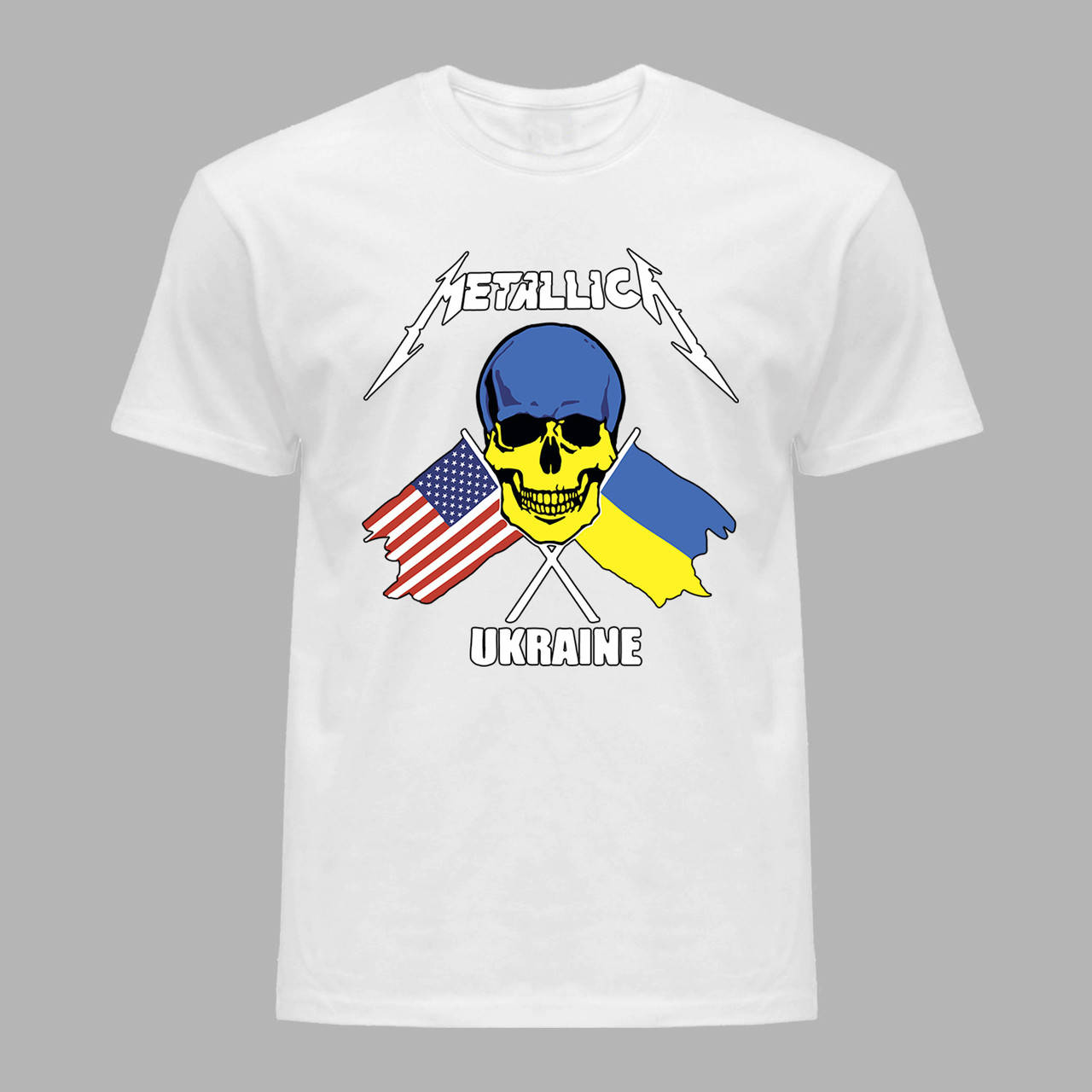 

Футболка чоловіча з принтом "Metallica - Stand With Ukraine" (22042119)
