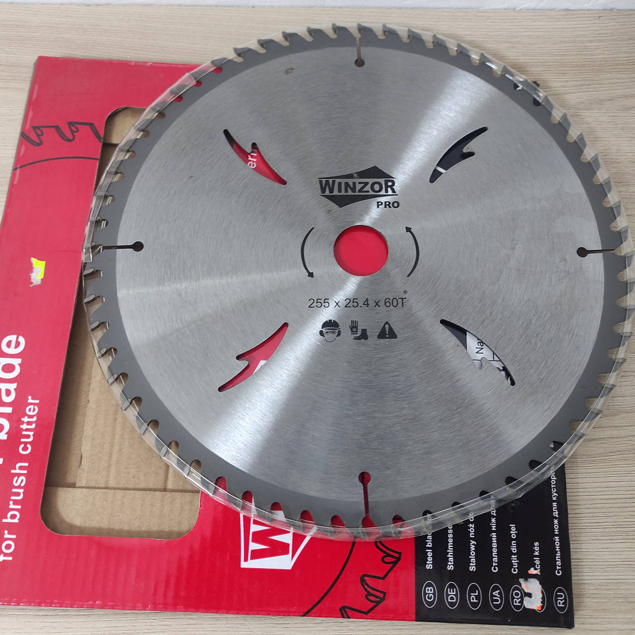 

Нож для мотокосы 60T Winzor lv real 255