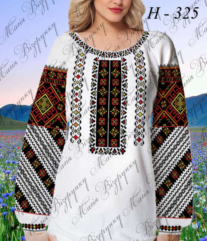 

Заготовка для вишивки Блузка жіноча тканина домоткана біла Н-325 Магія Візерунку