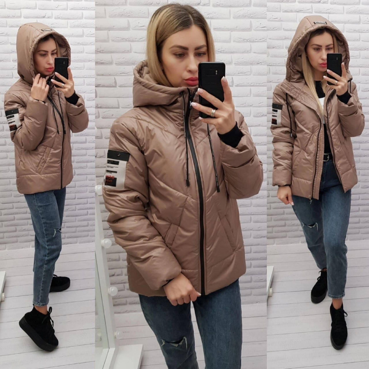 

Куртка женская, арт. 417, цвет: кофе