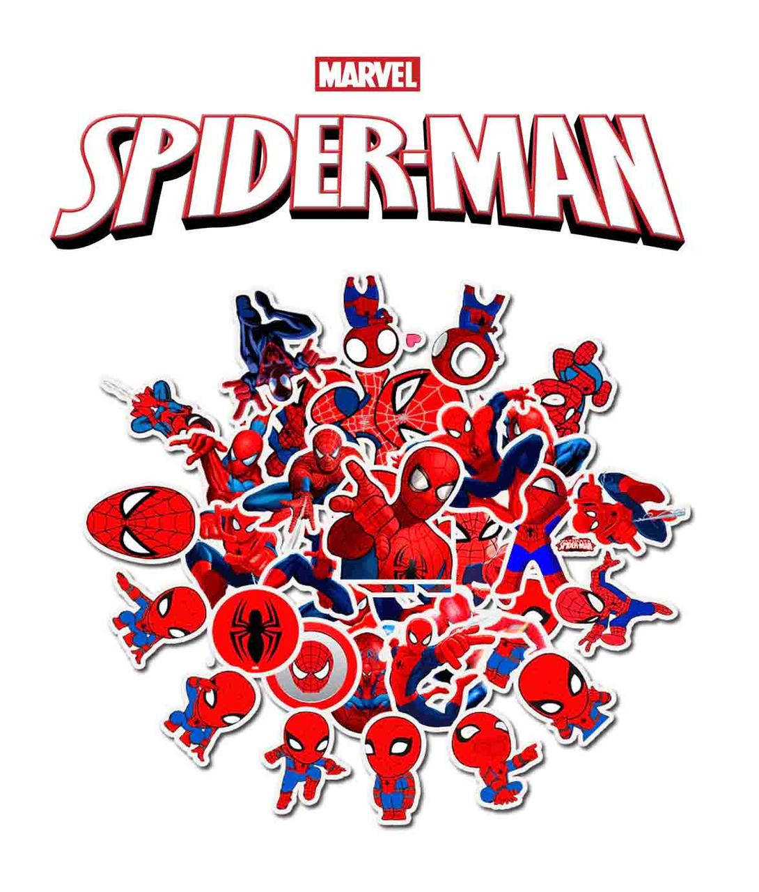 

Набор наклеек Спайдермен / Spiderman / Marvel 25шт.