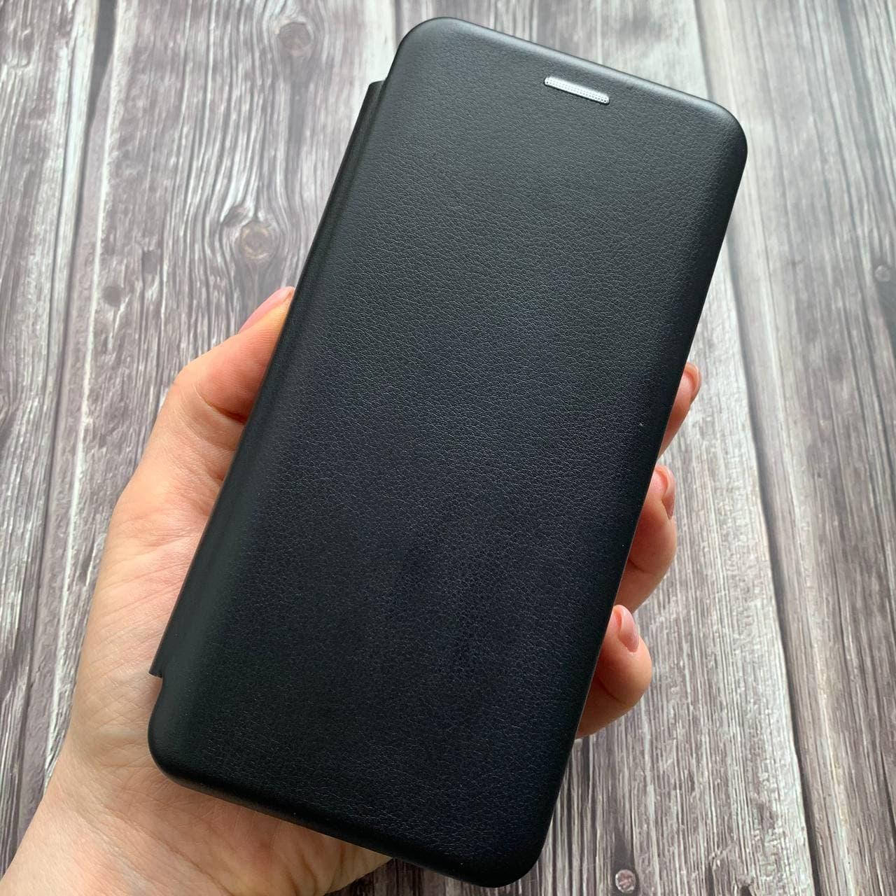 

Чехол книга для Huawei Y6 2019 с эко кожи с подставкой магнитом книжка на телефон хуавей у6 2019 черная STN, Черный