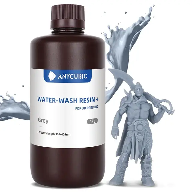 

Обрабатываемая водой Фотополимерная смола Anycubic Water-Wash Resin+