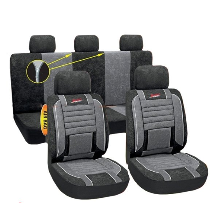 

Чехлы авто сидений комплект черно-серые MILEX "Bravo" (Боковая поддержка) Польша