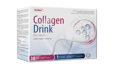 

Dr.Max Collagen Drink Коллаген Пептан 10000 мг, гиалуронат, вит С, цинк, марганец, биотин 30 саше на 1 месяц