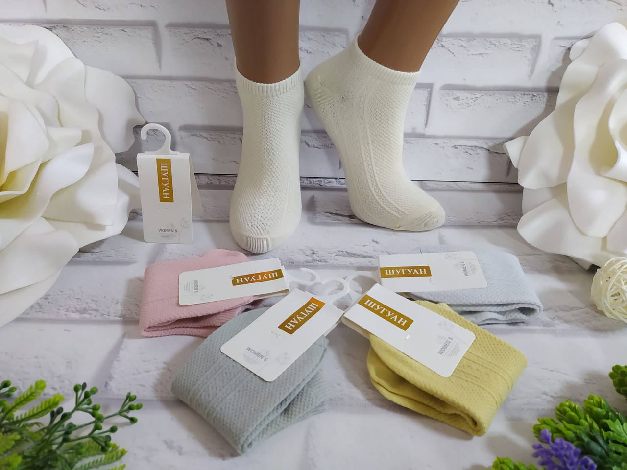 

Носки женские 36-40 раз за 1 пару Шугуан хлопок, Разные цвета