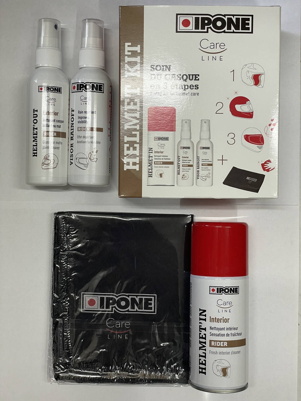 

Средство для ухода за шлемами (набор) IPONE HELMET KIT