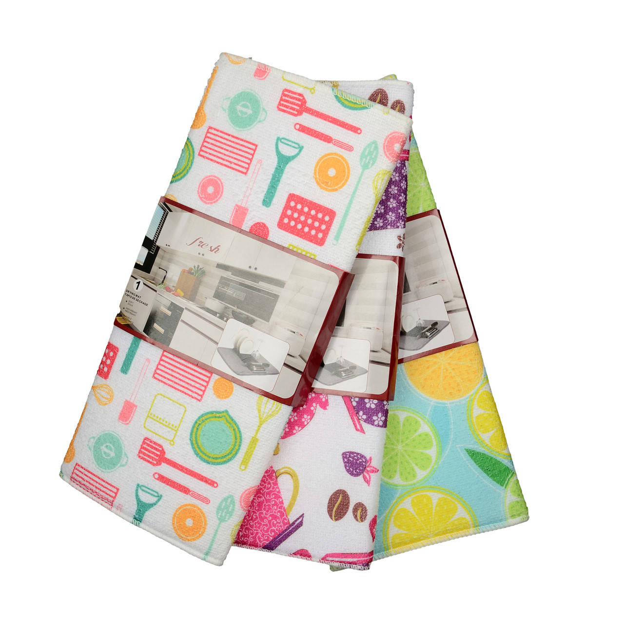 

Кухонный текстиль THE TEXTILE Коврик д/сушки посуды 38*50СМ 80гр микрофибра