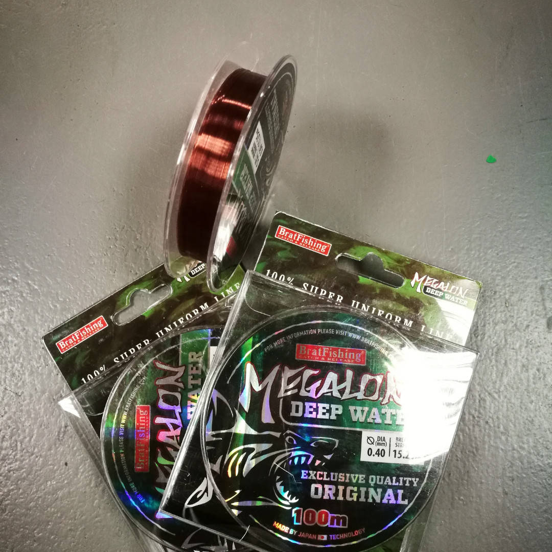 

Леска Megalon DEEP WATER 100 м Bratfishing 0,14,0,18, 0,24, 0,26, 0,28 мм, Коричневый
