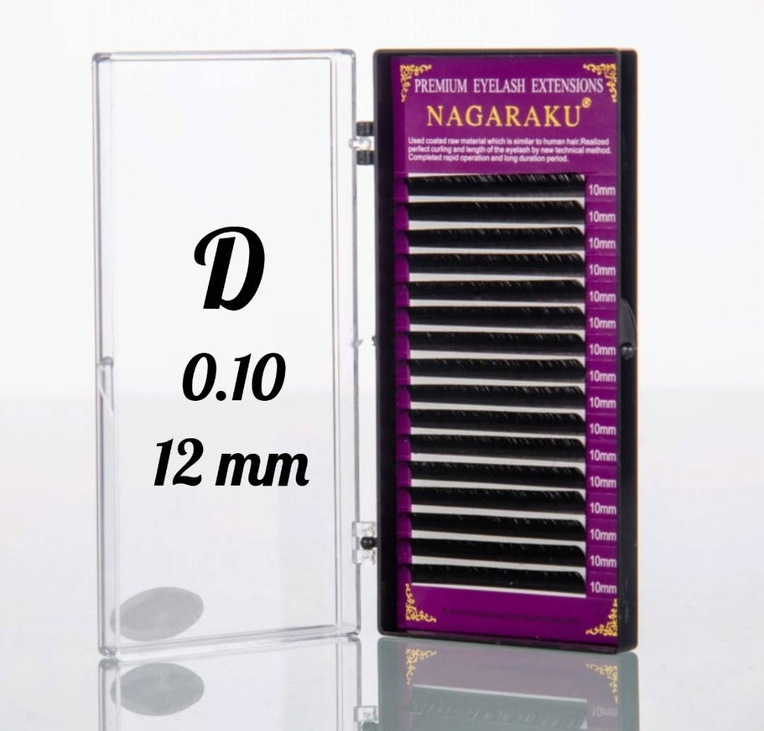 

Ресницы Nagaraku 0.10D - 12 мм