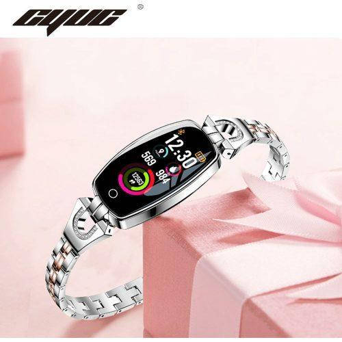 

Фитнес браслет Mavens fit H8 женский трекер с пульсометром Серебряный