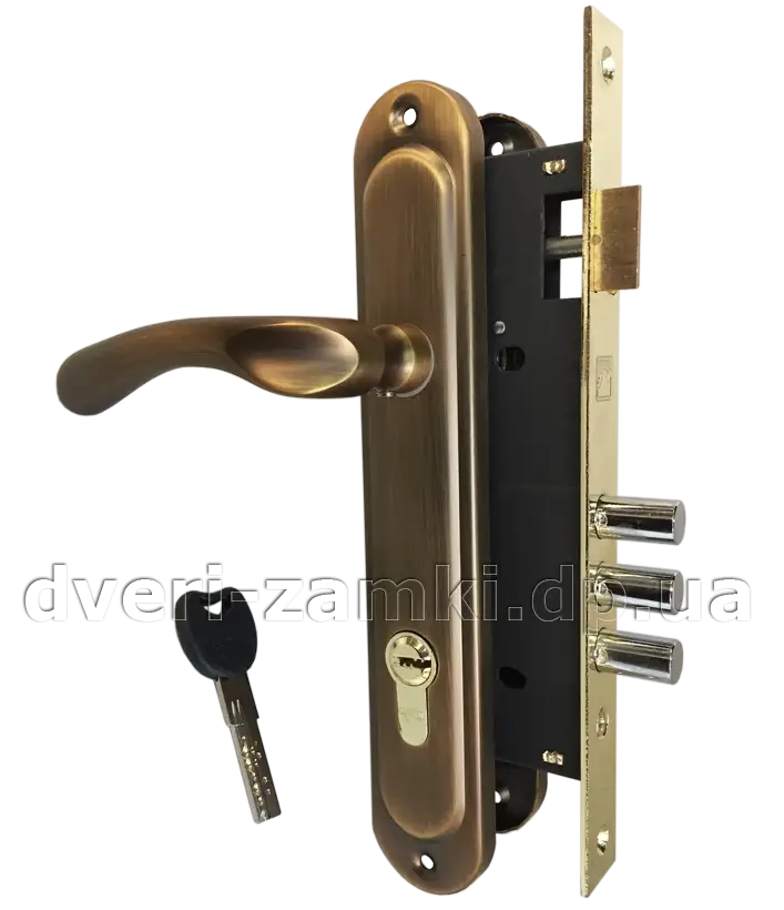 

Врезной замок Apecs 2800-G с ручками