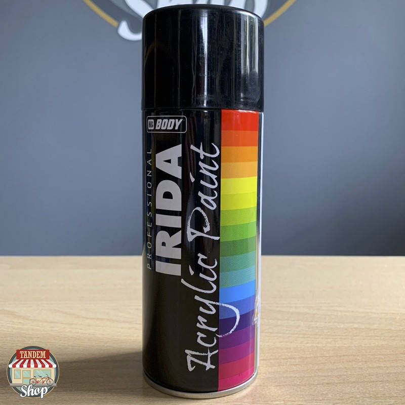 

Краска акриловая HB BODY IRIDA, 400 мл Аэрозоль Черный глянец