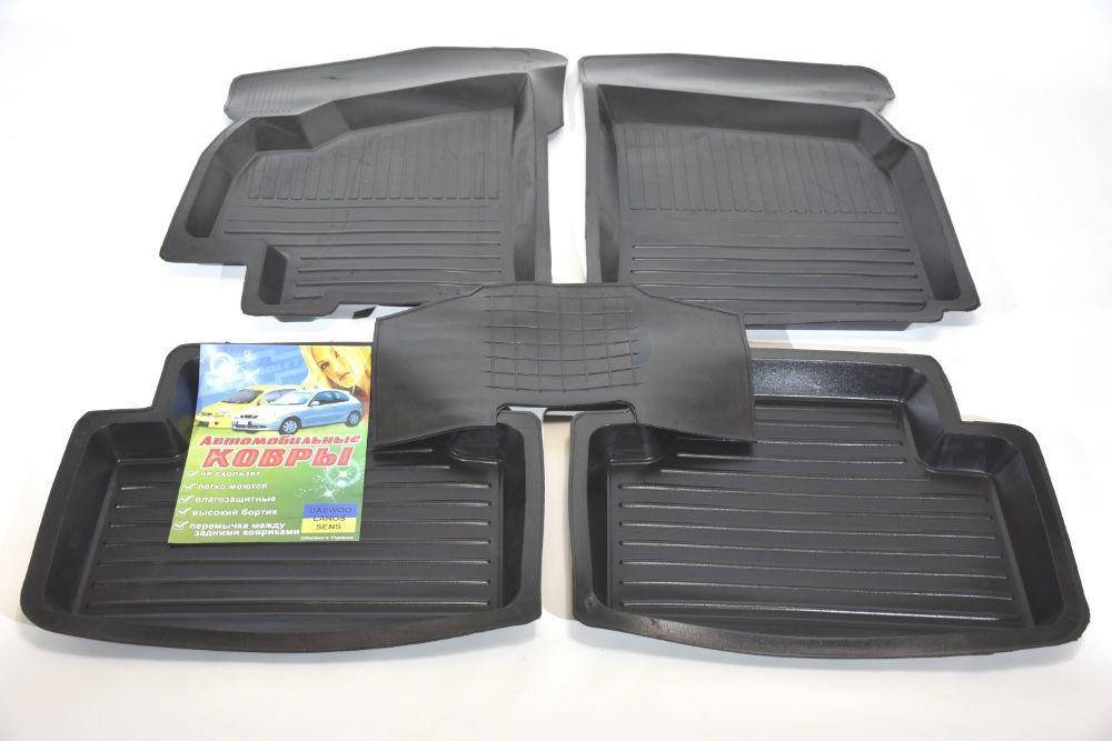 

Автомобильные коврики с бортом Daewoo Lanos, Sens, Черный