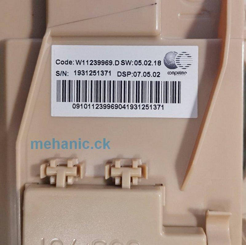 

Блок управления посудомоечной машины W11239969 ARISTON INDESIT WHIRLPOOL SW:05.02.18