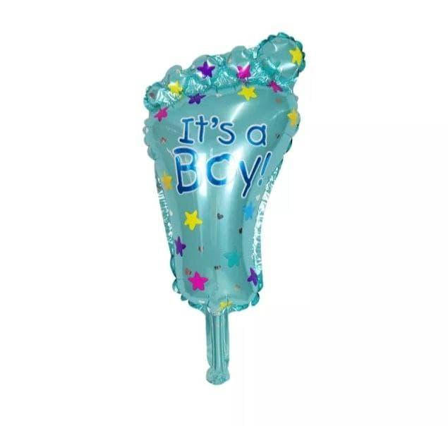 

Фольгированный шар мини фигура ножка IT'S A BOY 45х23см (18"), Разные цвета