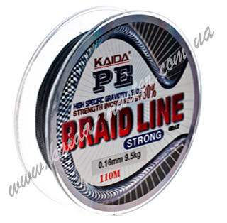 

Плетенка BRAID LINE KAIDA strong YX-112-40, Черный