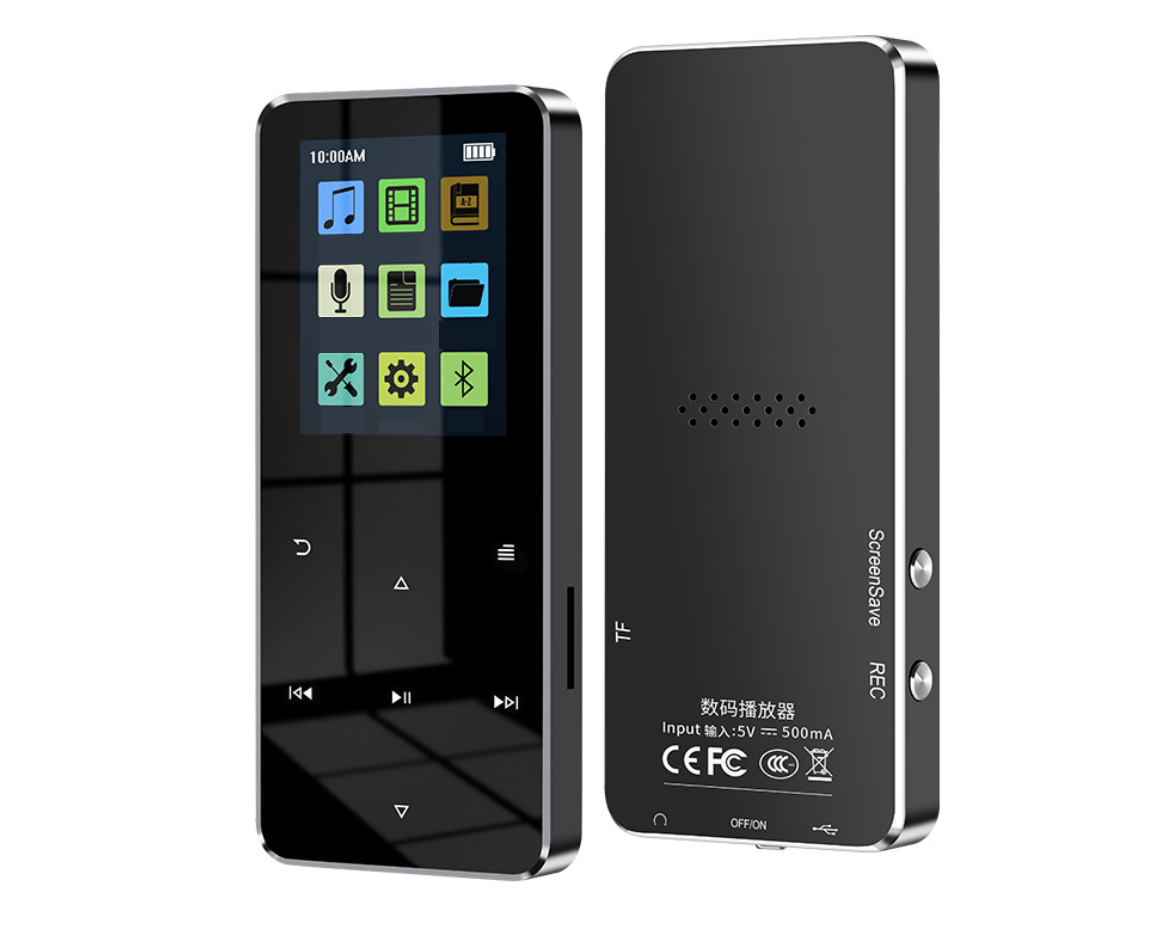 

Плеер MP3 Rijaho S08 Bluetooth 4gb HI FI с внешним динамиком Чёрный