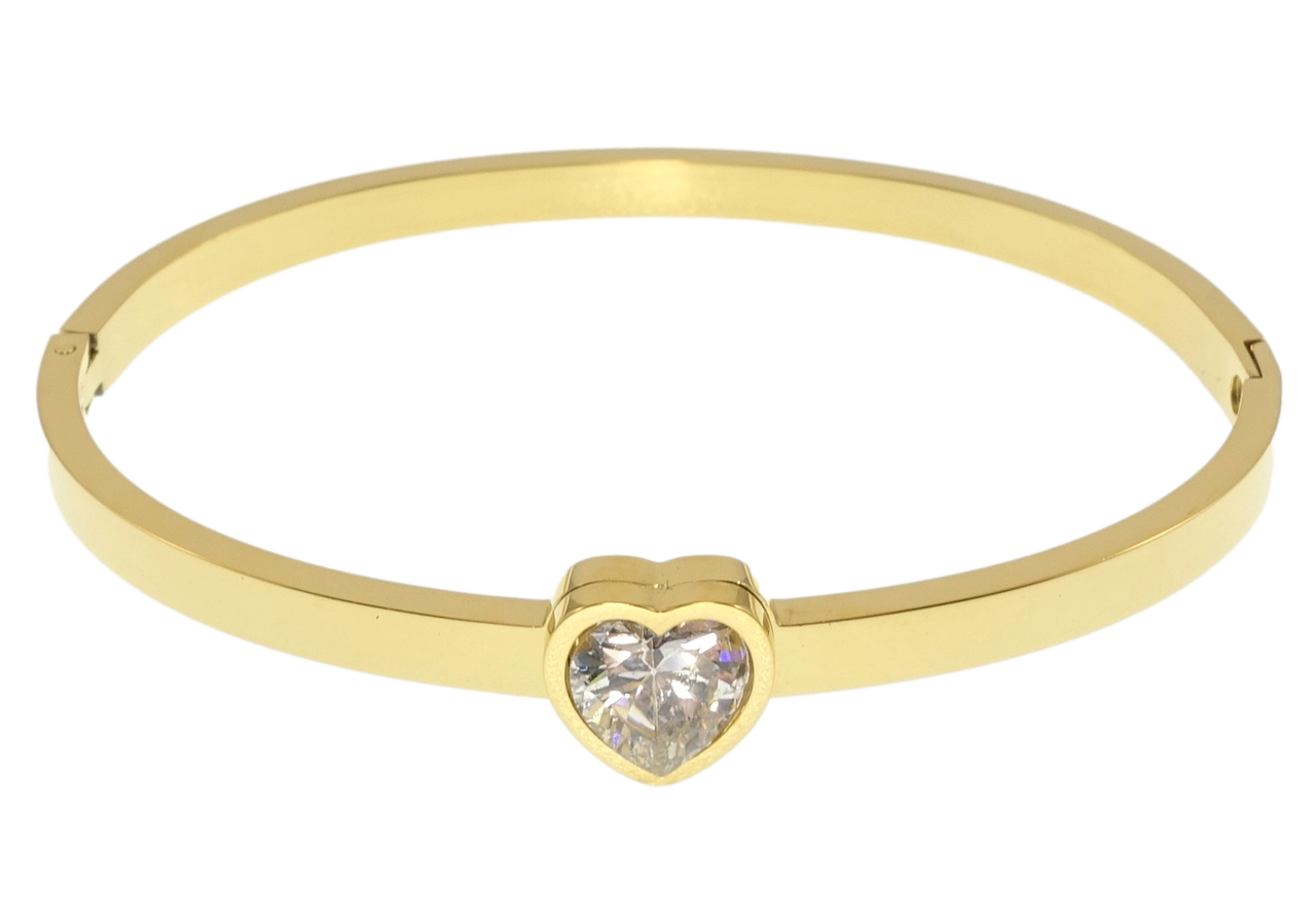 

Браслет Xuping ТТМ Stainless Steel Лимонный оттенок "Сердце" ø 6см