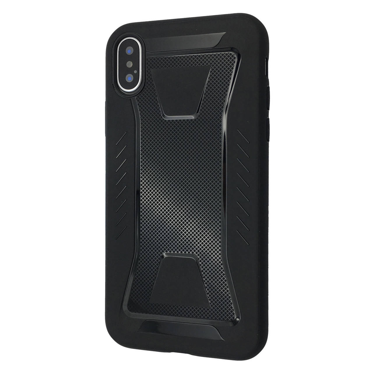 

Чехол-накладка DK силикон iPaky Rug для Apple iPhone X / XS (black), Черный