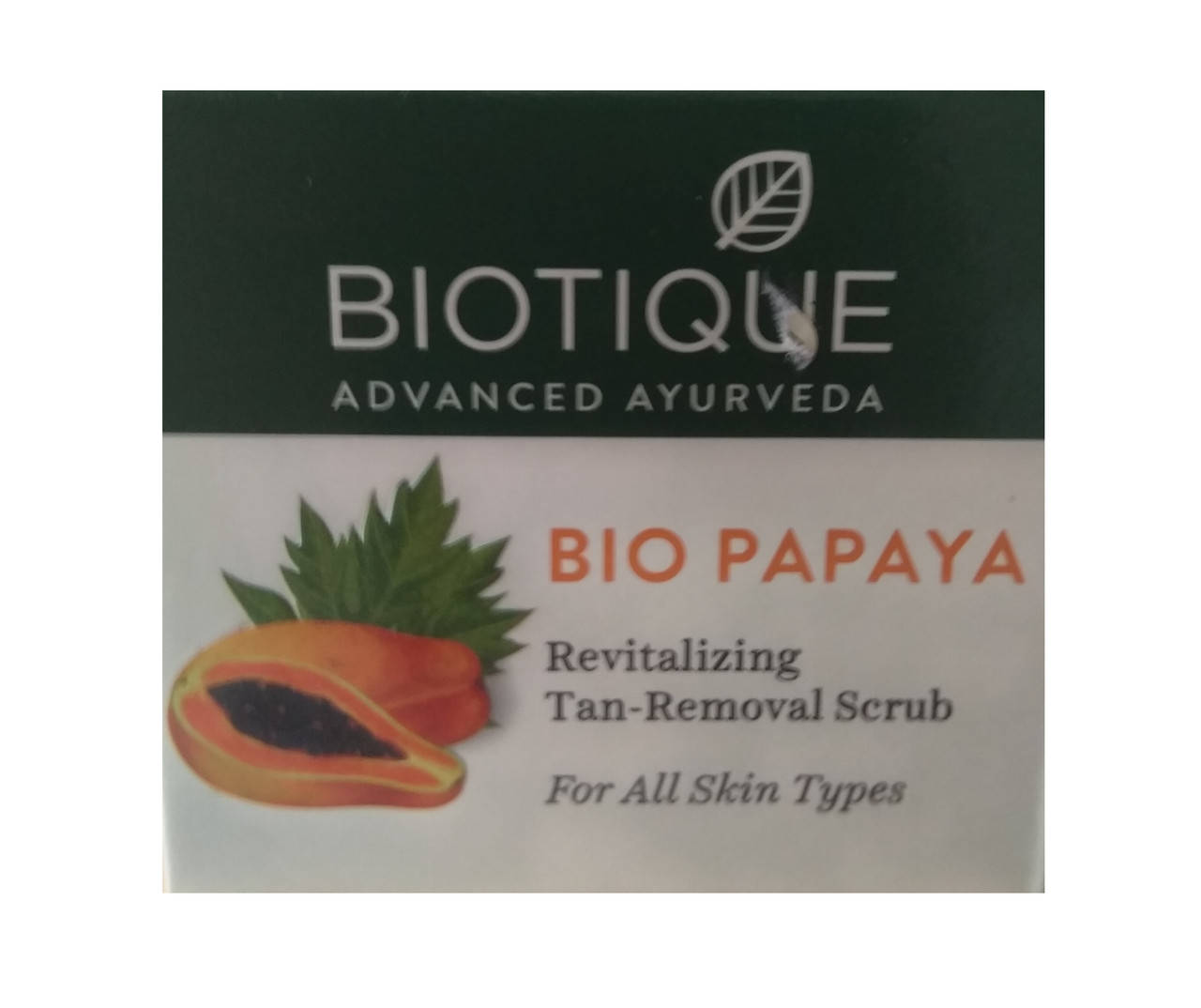 

BIO PAPAYA SCRUB (85GM) BIOTIQUE, СКРАБ ДЛЯ ЛИЦА С ПАПАЙЕЙ