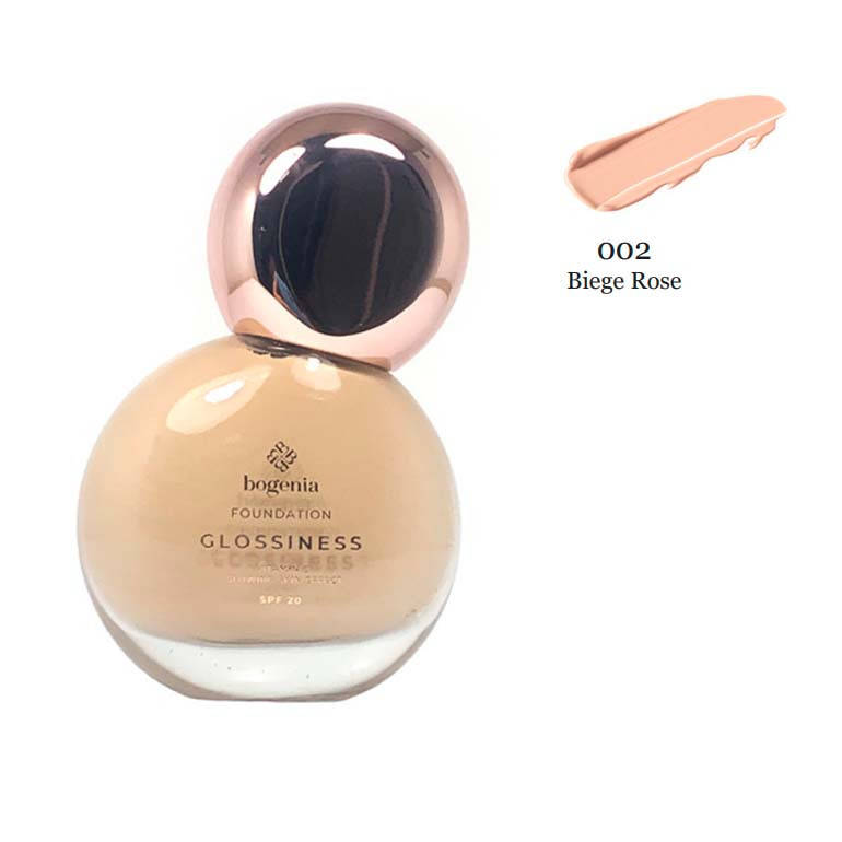 

Увлажняющая тональная основа Bogenia Glossiness BG600 - №2 (Beige Rose)