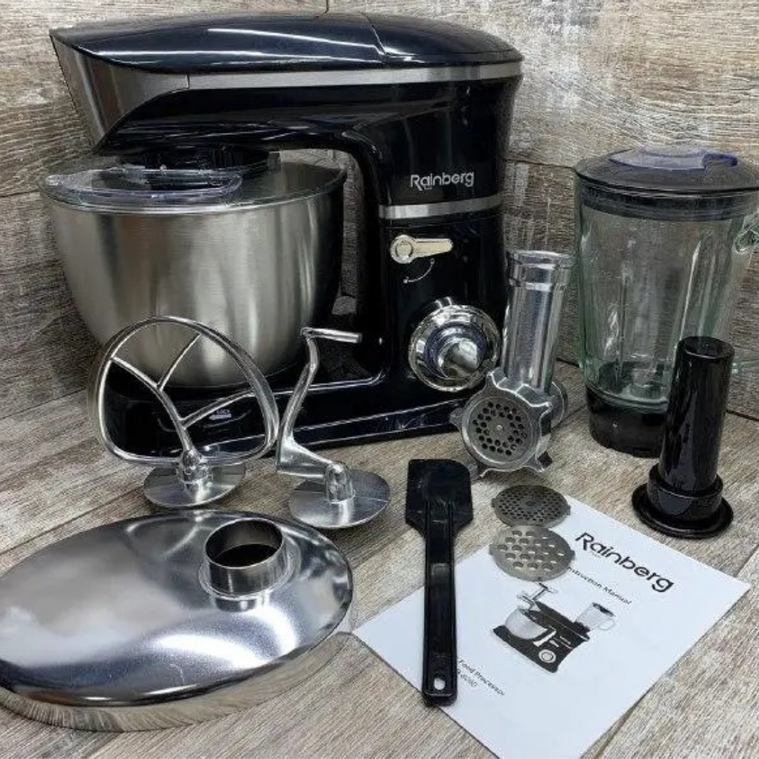 

Кухонный комбайн Rainberg RB-8080 3 в 1 многофункциональный мощный 4200W чаша 6,5 л