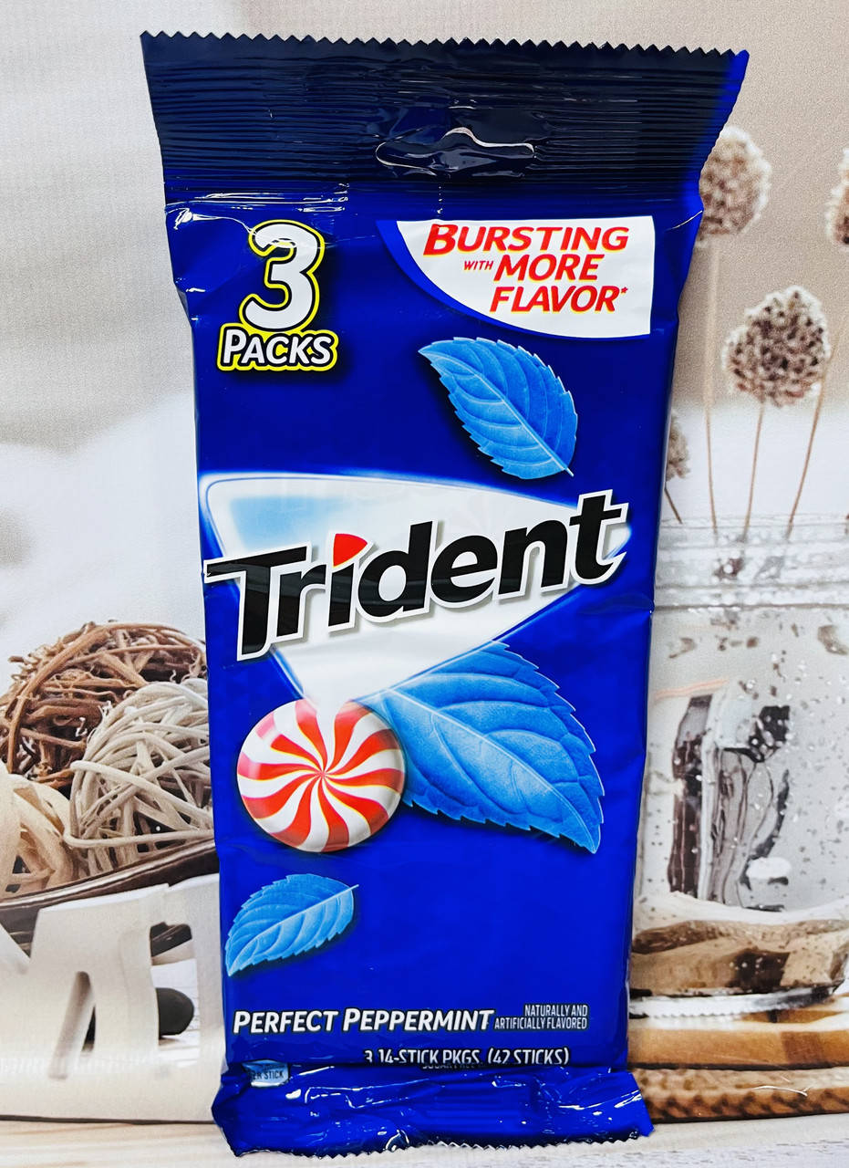 

Жуйка Trident Perfect Peppermint Солодка м'ята перцева, 42шт