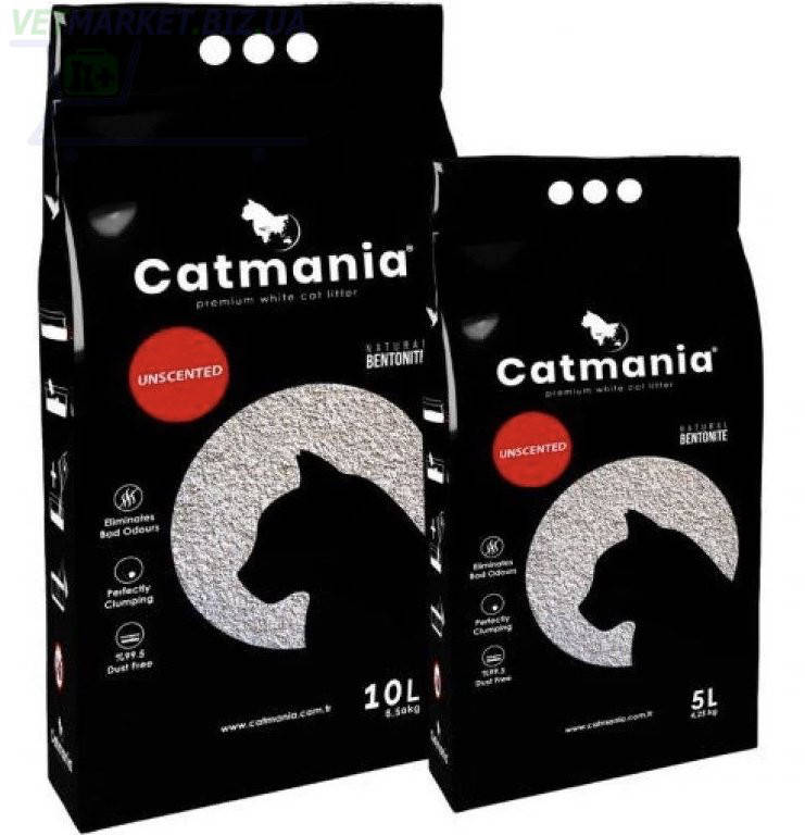 

CATMANIA бентонітовий наповнювач натуральний білий 5л